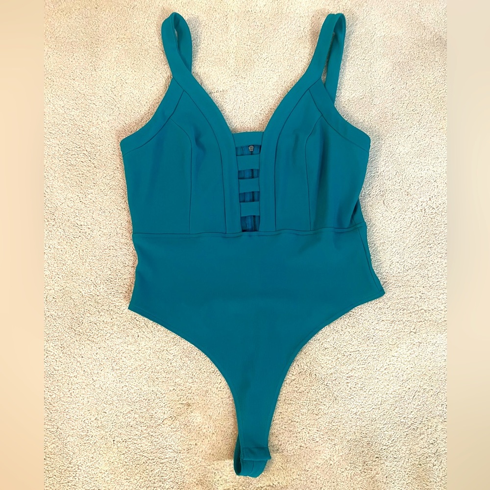 DOLLS KILL Bodysuit- turquoise 1X